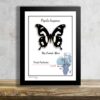 Papilio hesperus preparovaný tropicky motyl v exkluzivnim ramecku